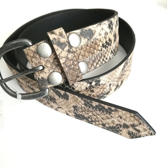 Free People Accessories - Free People Snakeskin Leather Belt